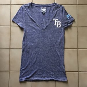 VS PINK Tampa Bay Rays V-neck T-shirt size Medium